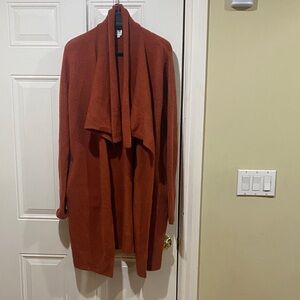 New Vici Flawless Rust sweater cardigan coatigan with pockets